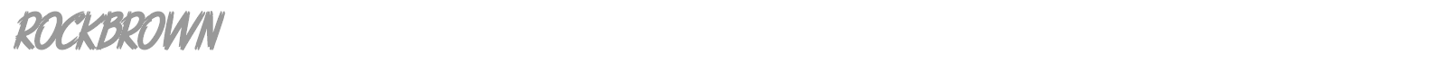 Rockbrown font preview